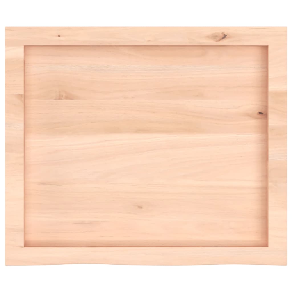 Table Top 60x50x(2-4) cm Untreated Solid Wood Oak