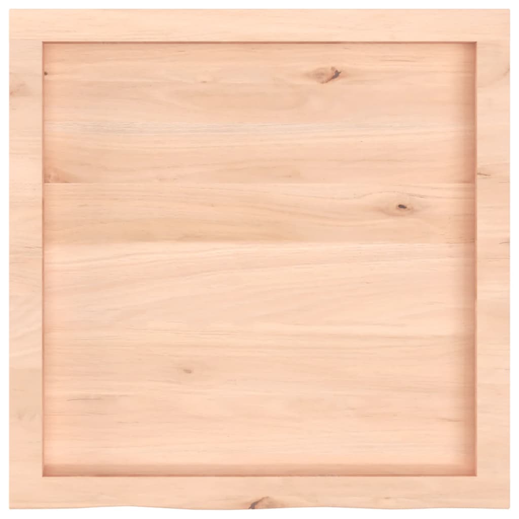 Table Top 60x60x(2-4) cm Untreated Solid Wood Oak