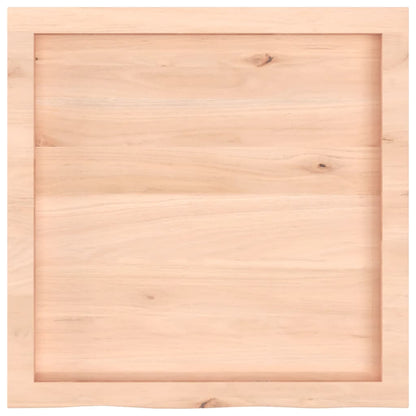 Table Top 60x60x(2-6) cm Untreated Solid Wood Oak