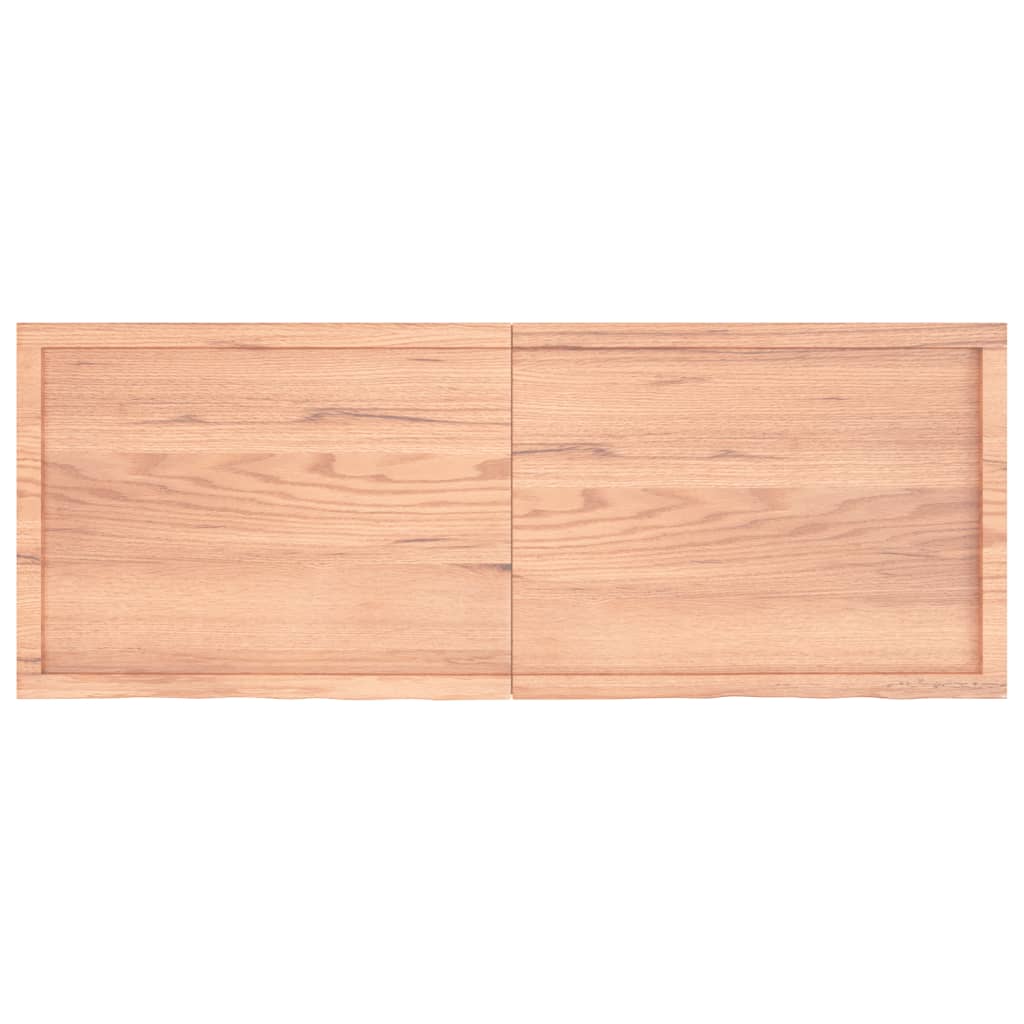 Table Top Light Brown 160x60x(2-4) cm Treated Solid Wood Oak