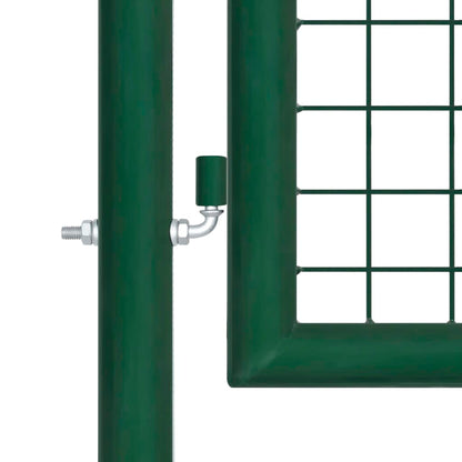 Mesh Garden Gate Green 400x175 cm Galvanised Steel