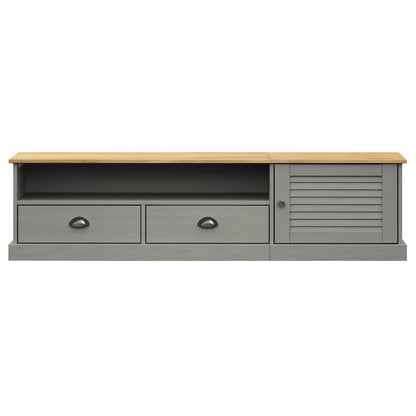 TV Cabinet VIGO Grey 156x40x40 cm Solid Wood Pine