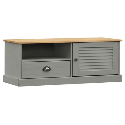 TV Cabinet VIGO Grey 106x40x40 cm Solid Wood Pine