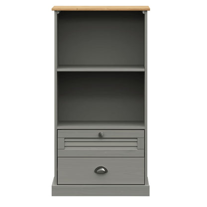 Bookcase VIGO Grey 60x35x114.5 cm Solid Wood Pine