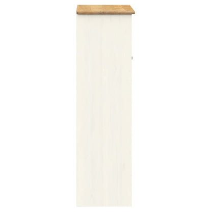 Dresser Top VIGO White 78x30x100 cm Solid Wood Pine