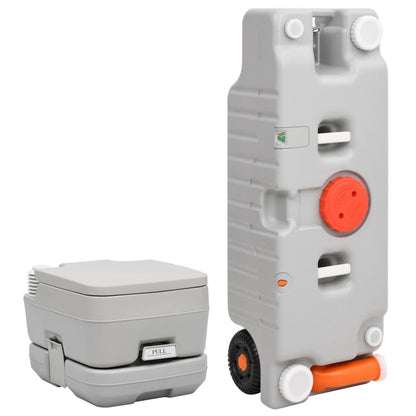 Portable Camping Toilet and Water Tank Set