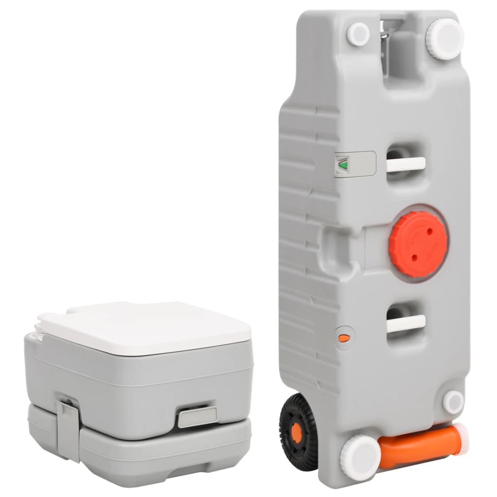 Portable Camping Toilet and Water Tank Set