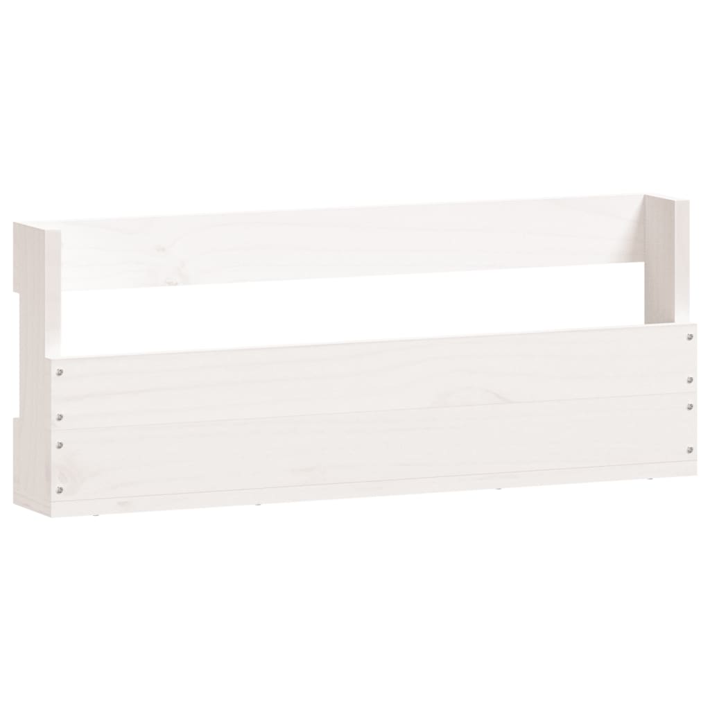 Wall-mounted Shoe Racks 2 pcs White 59x9x23 cm Solid Wood Pine