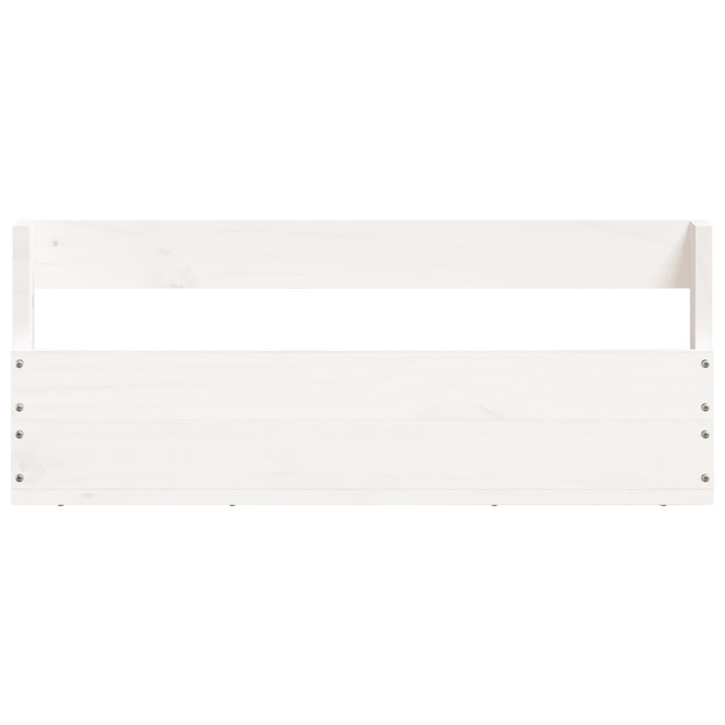 Wall-mounted Shoe Racks 2 pcs White 59x9x23 cm Solid Wood Pine