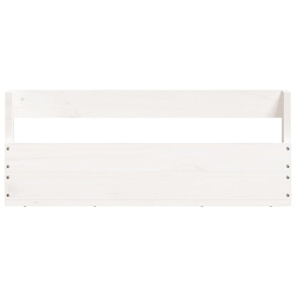 Wall-mounted Shoe Racks 2 pcs White 59x9x23 cm Solid Wood Pine