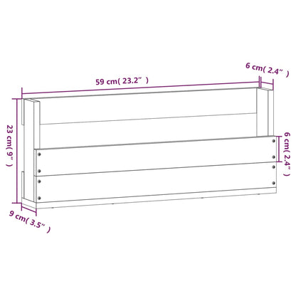 Wall-mounted Shoe Racks 2 pcs White 59x9x23 cm Solid Wood Pine