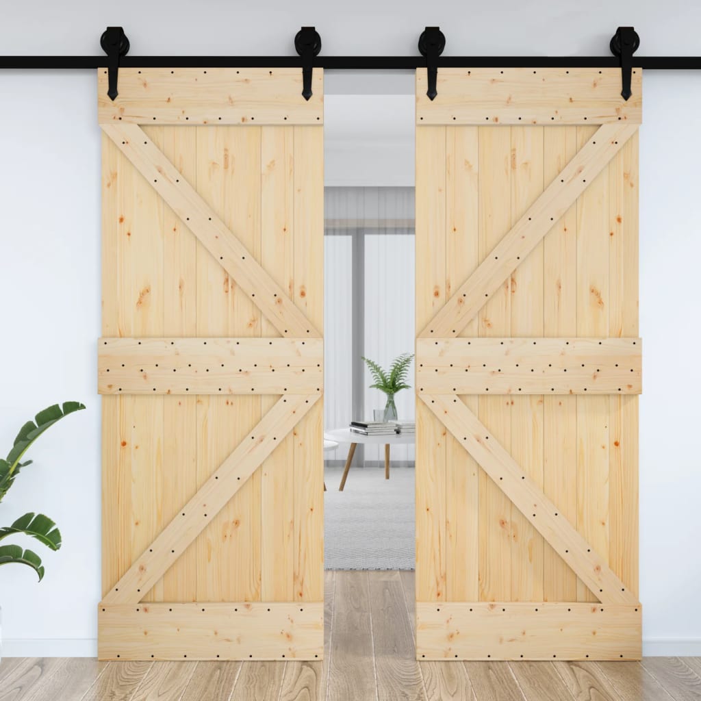 Door NARVIK 85x210 cm Solid Wood Pine