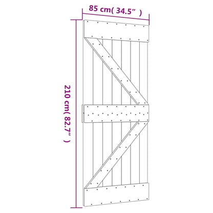 Door NARVIK 85x210 cm Solid Wood Pine