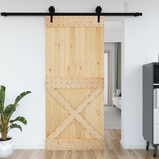 Door NARVIK 100x210 cm Solid Wood Pine