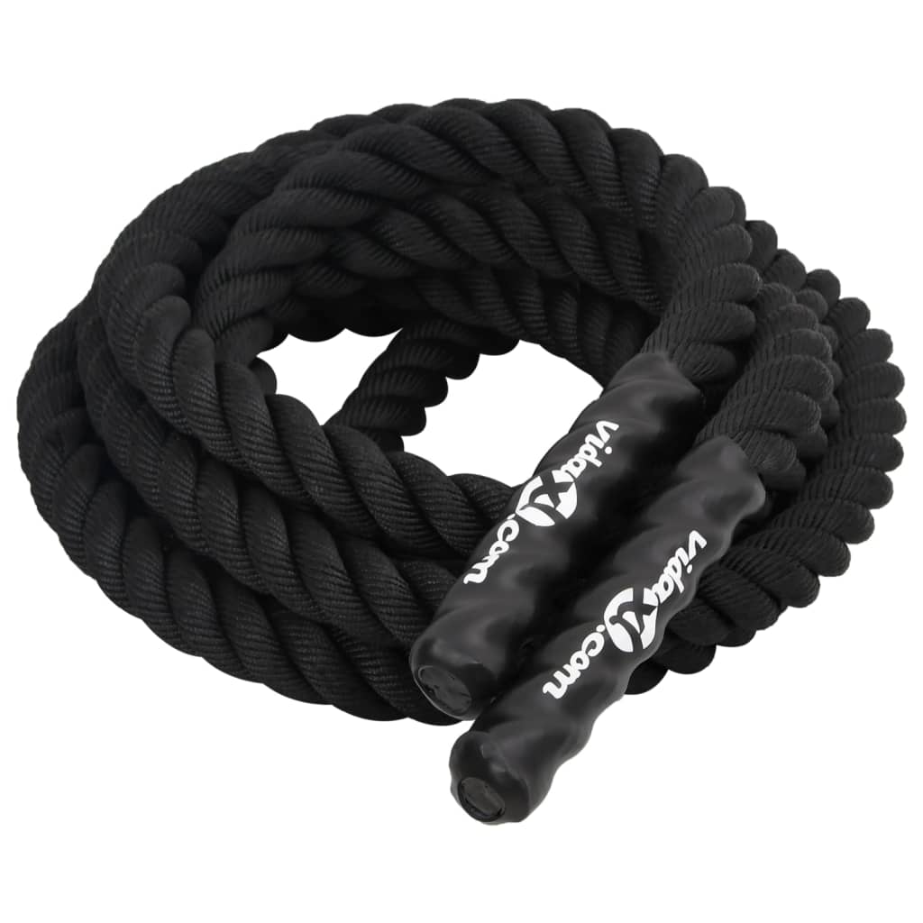 Battle Rope Black 9 m 6.8 kg Polyester