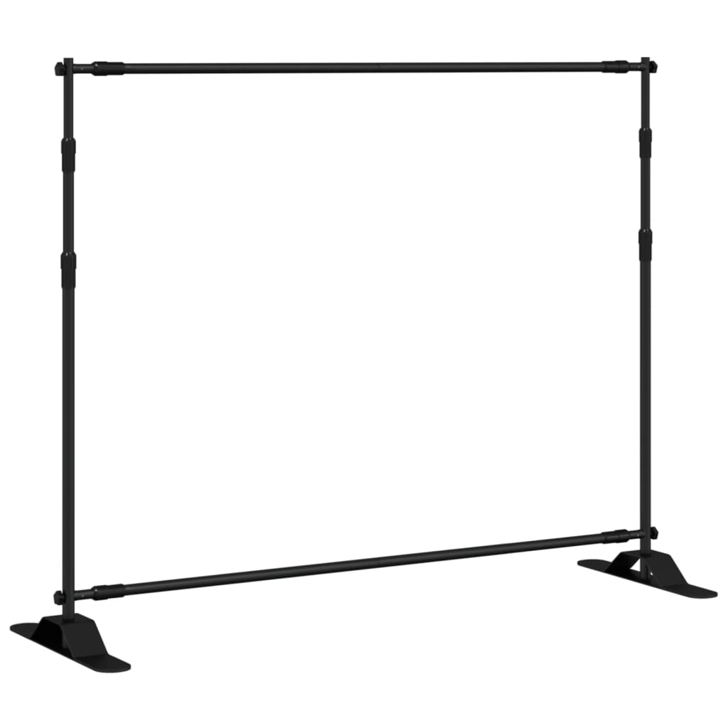 Backdrop Stands 2 pcs Black 254x243 cm Steel