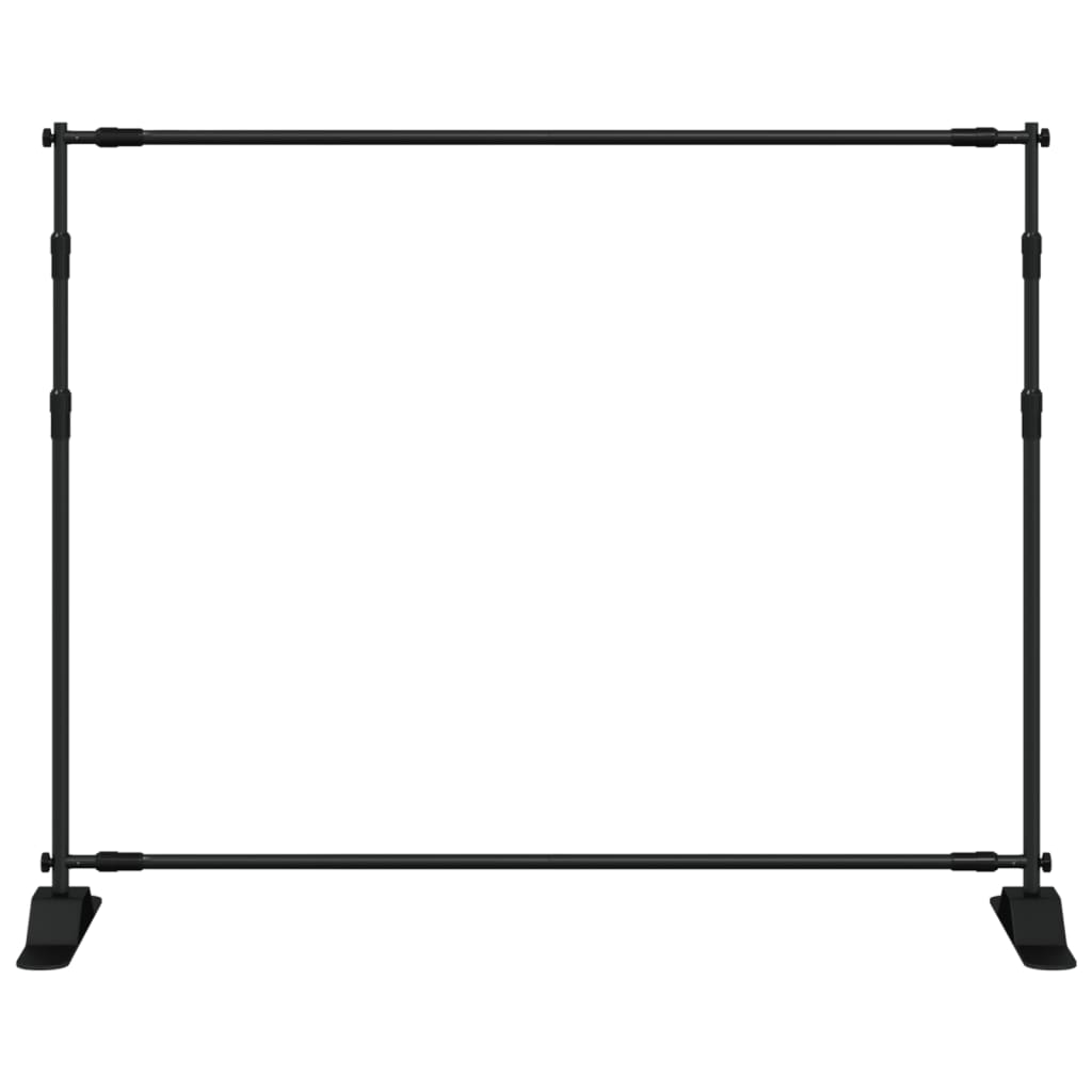 Backdrop Stands 2 pcs Black 254x243 cm Steel