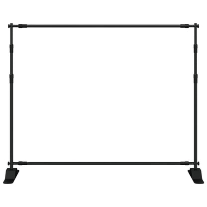 Backdrop Stands 2 pcs Black 254x243 cm Steel