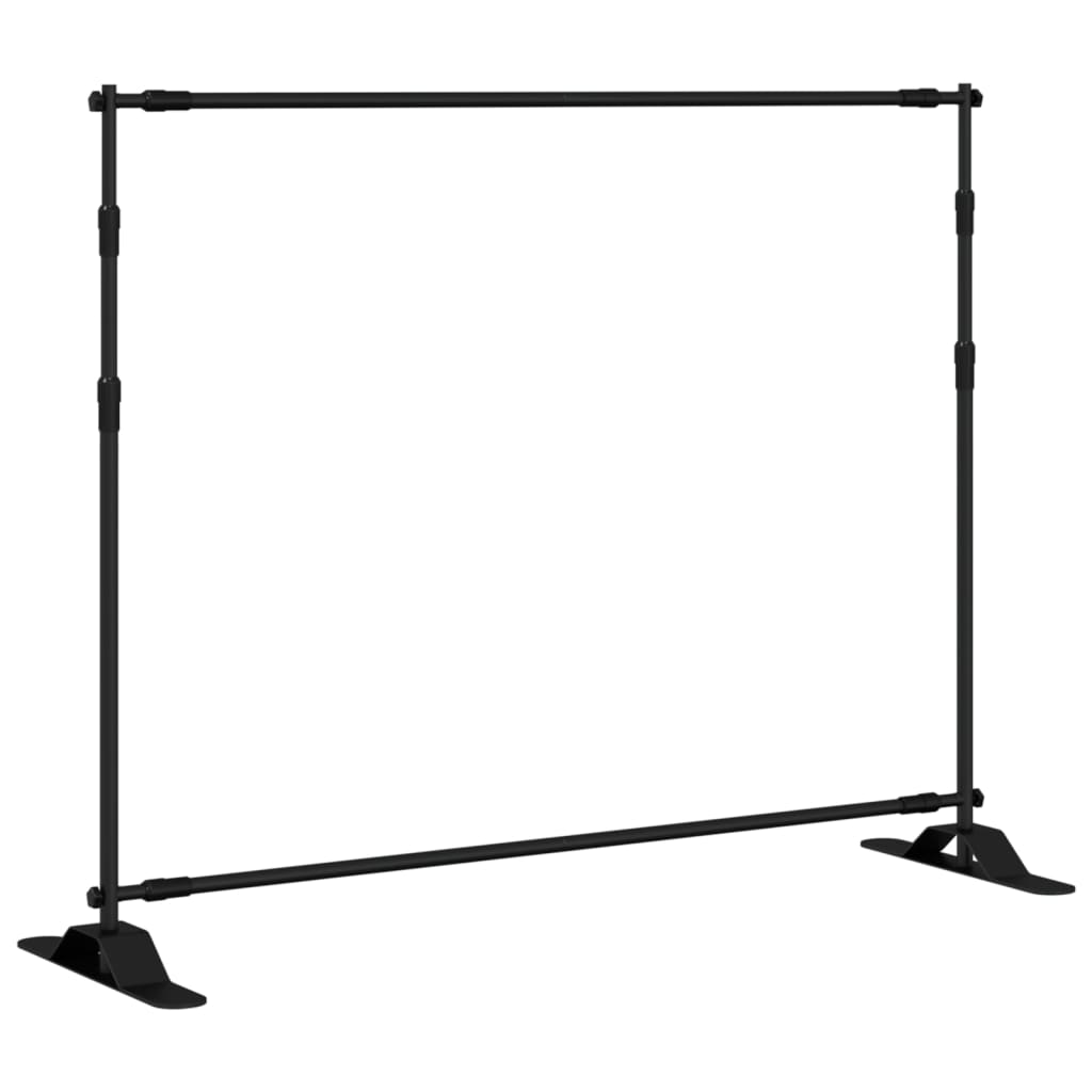 Backdrop Stands 2 pcs Black 254x243 cm Steel