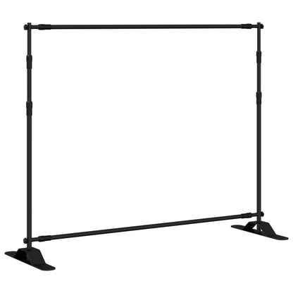 Backdrop Stands 2 pcs Black 254x243 cm Steel