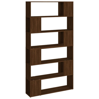 Book Cabinet/Room Divider Brown Oak 100x24x188 cm