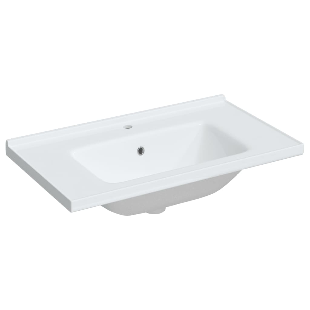 Bathroom Sink White 81x48x19.5 cm Rectangular Ceramic