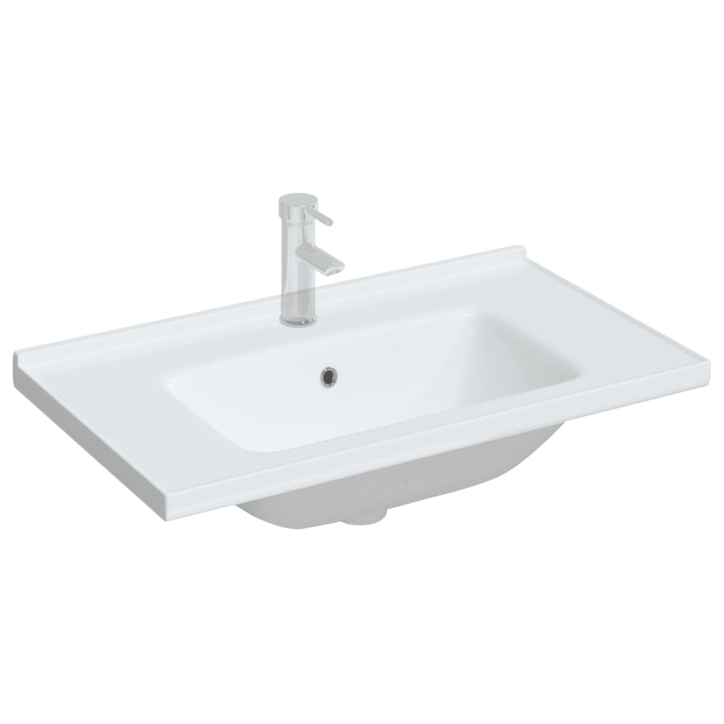 Bathroom Sink White 81x48x19.5 cm Rectangular Ceramic