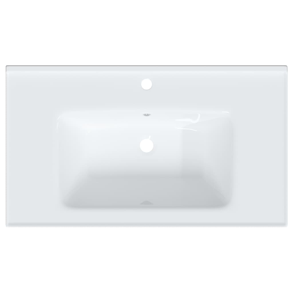 Bathroom Sink White 81x48x19.5 cm Rectangular Ceramic