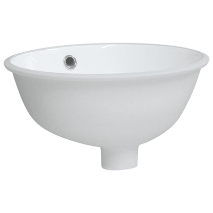 Bathroom Sink White 33x29x16.5 cm Oval Ceramic