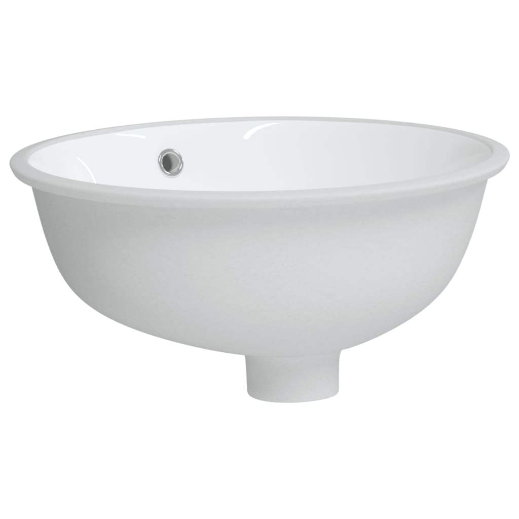 Bathroom Sink White 38.5x33.5x19 cm Oval Ceramic