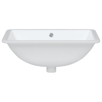 Bathroom Sink White 55.5x37.5x19 cm Rectangular Ceramic