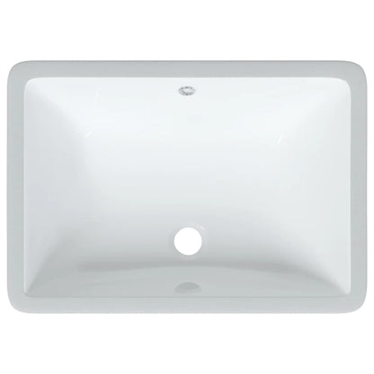 Bathroom Sink White 55.5x37.5x19 cm Rectangular Ceramic