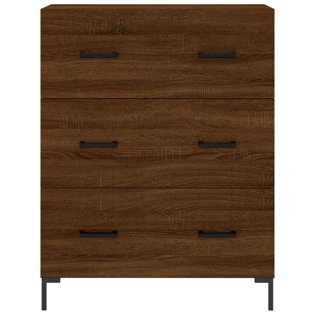 Sideboard Brown Oak 69.5x34x90 cm Engineered Wood