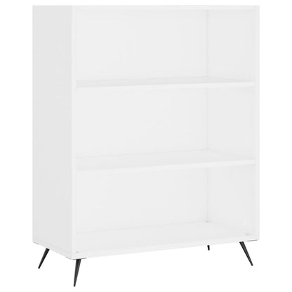 Bookcase White 69.5x32.5x90 cm Engineered Wood