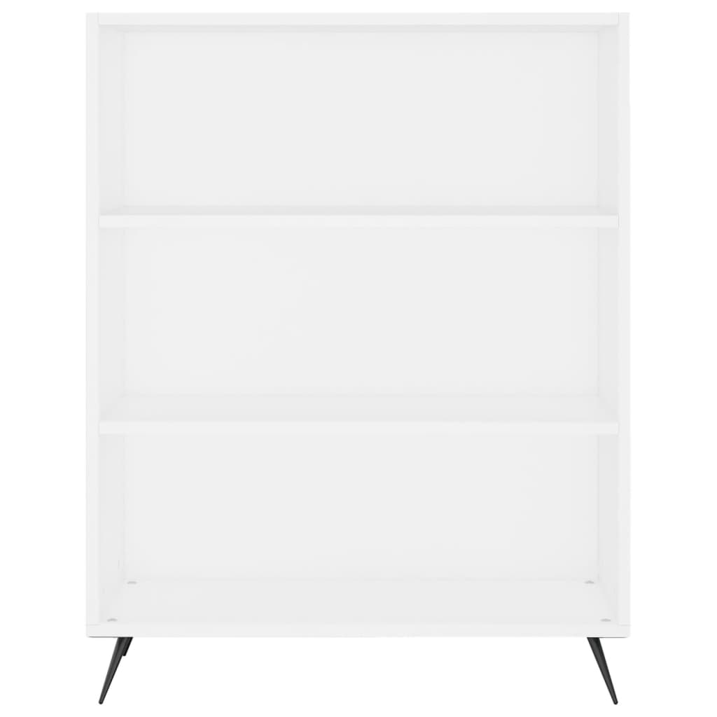 Bookcase White 69.5x32.5x90 cm Engineered Wood