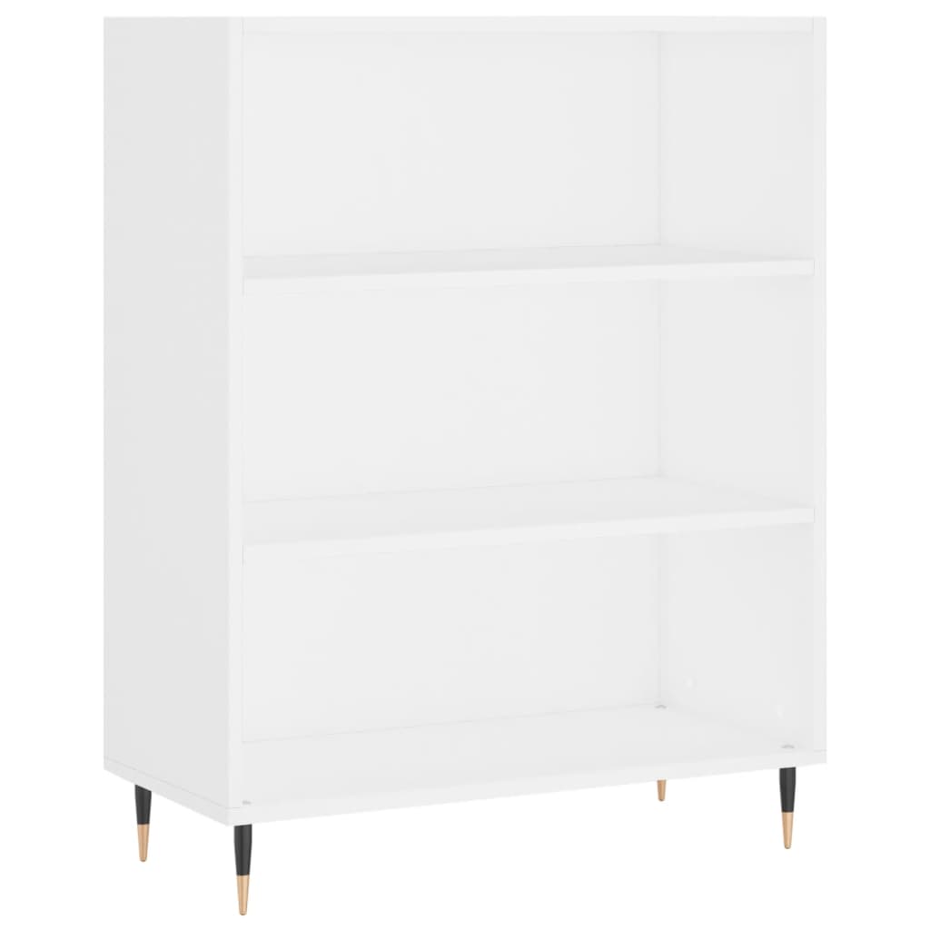 Bookcase White 69.5x32.5x90 cm Engineered Wood