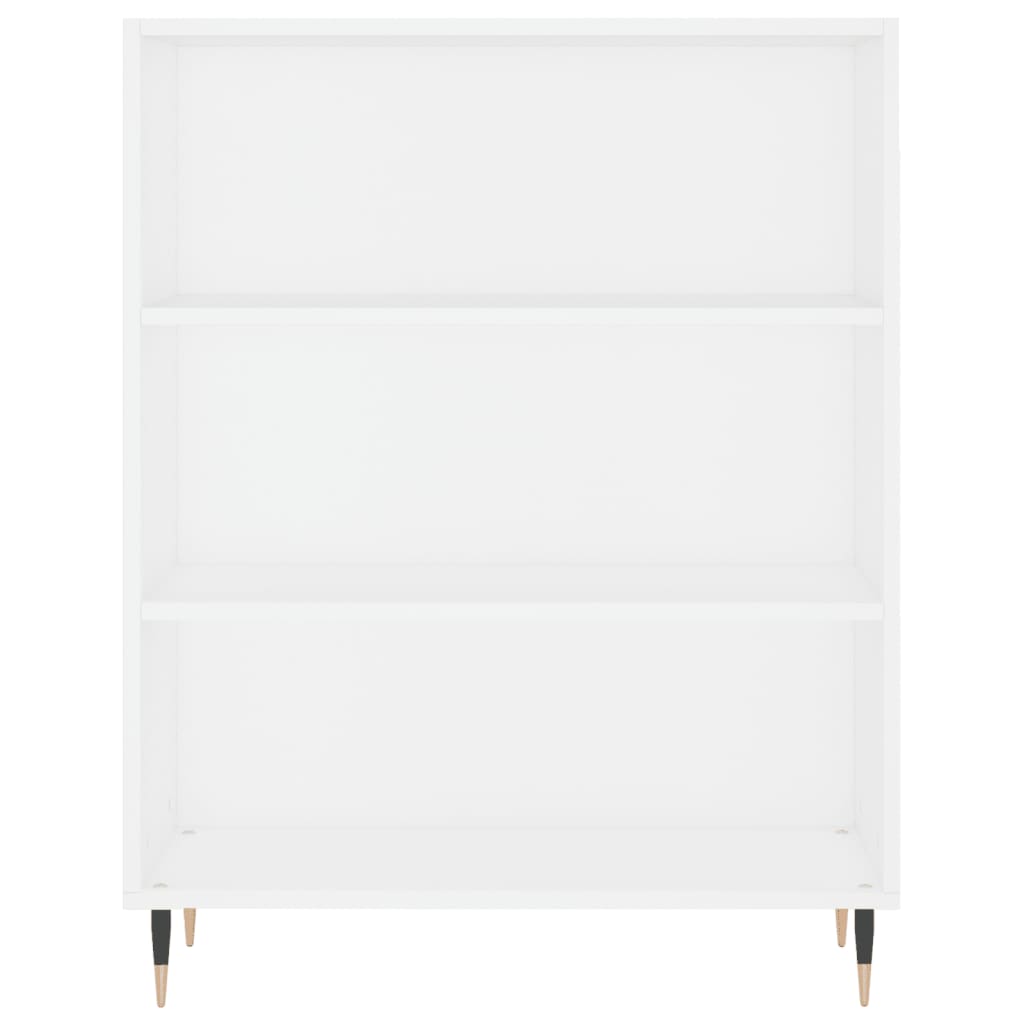 Bookcase White 69.5x32.5x90 cm Engineered Wood