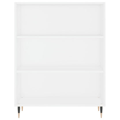 Bookcase White 69.5x32.5x90 cm Engineered Wood