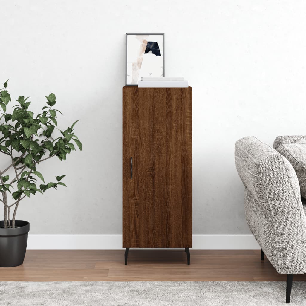 Sideboard Brown Oak 34.5x34x90 cm Engineered Wood