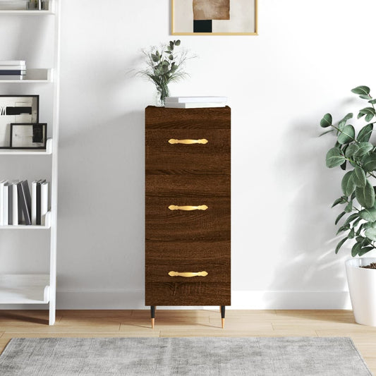 Sideboard Brown Oak 34.5x34x90 cm Engineered Wood