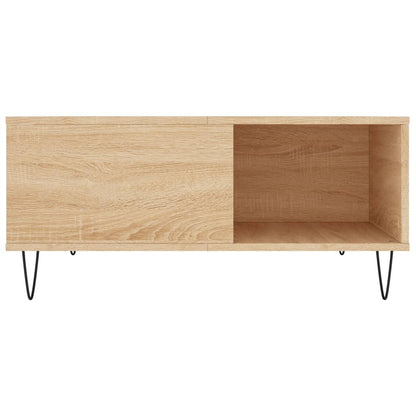 Coffee Table Sonoma Oak 80x80x36.5 cm Engineered Wood