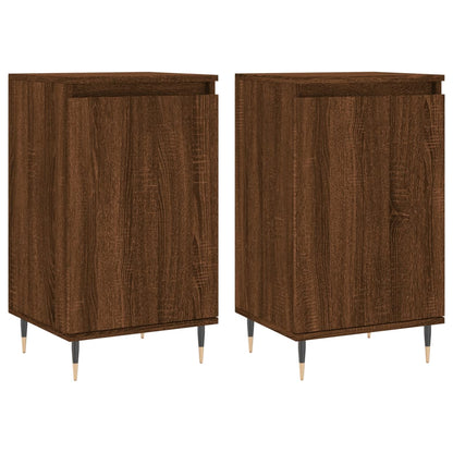 Sideboards 2 pcs Brown Oak 40x35x70 cm Engineered Wood