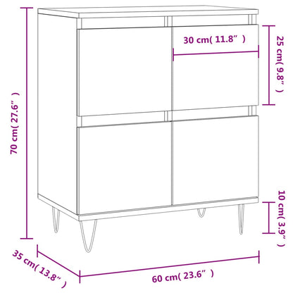 Sideboard Sonoma Oak 60x35x70 cm Engineered Wood