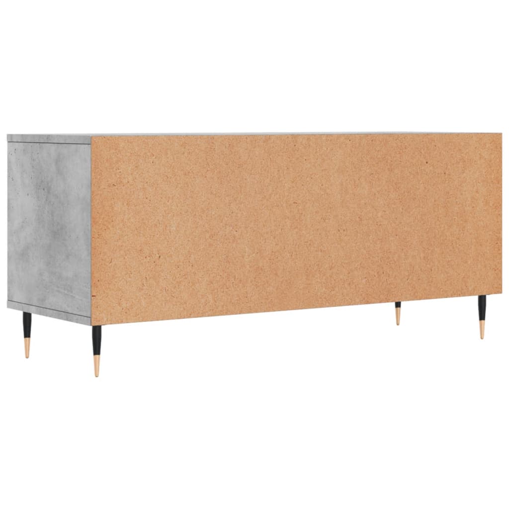 TV Cabinet Concrete Grey 100x34.5x44.5 cm Engineered Wood