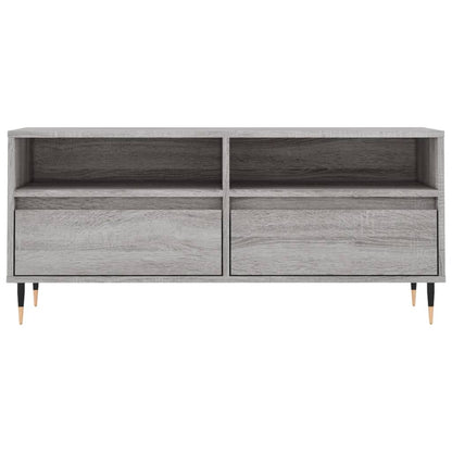 TV Cabinet Grey Sonoma 100x34.5x44.5 cm Engineered Wood