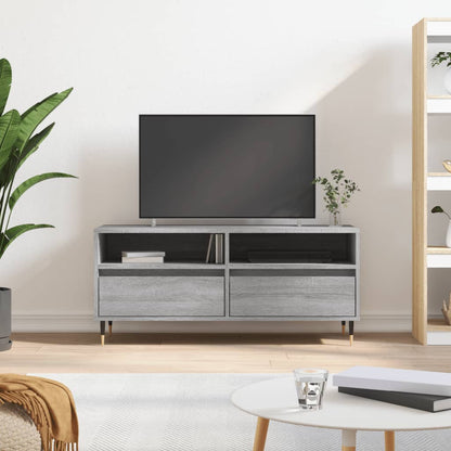 TV Cabinet Grey Sonoma 100x34.5x44.5 cm Engineered Wood