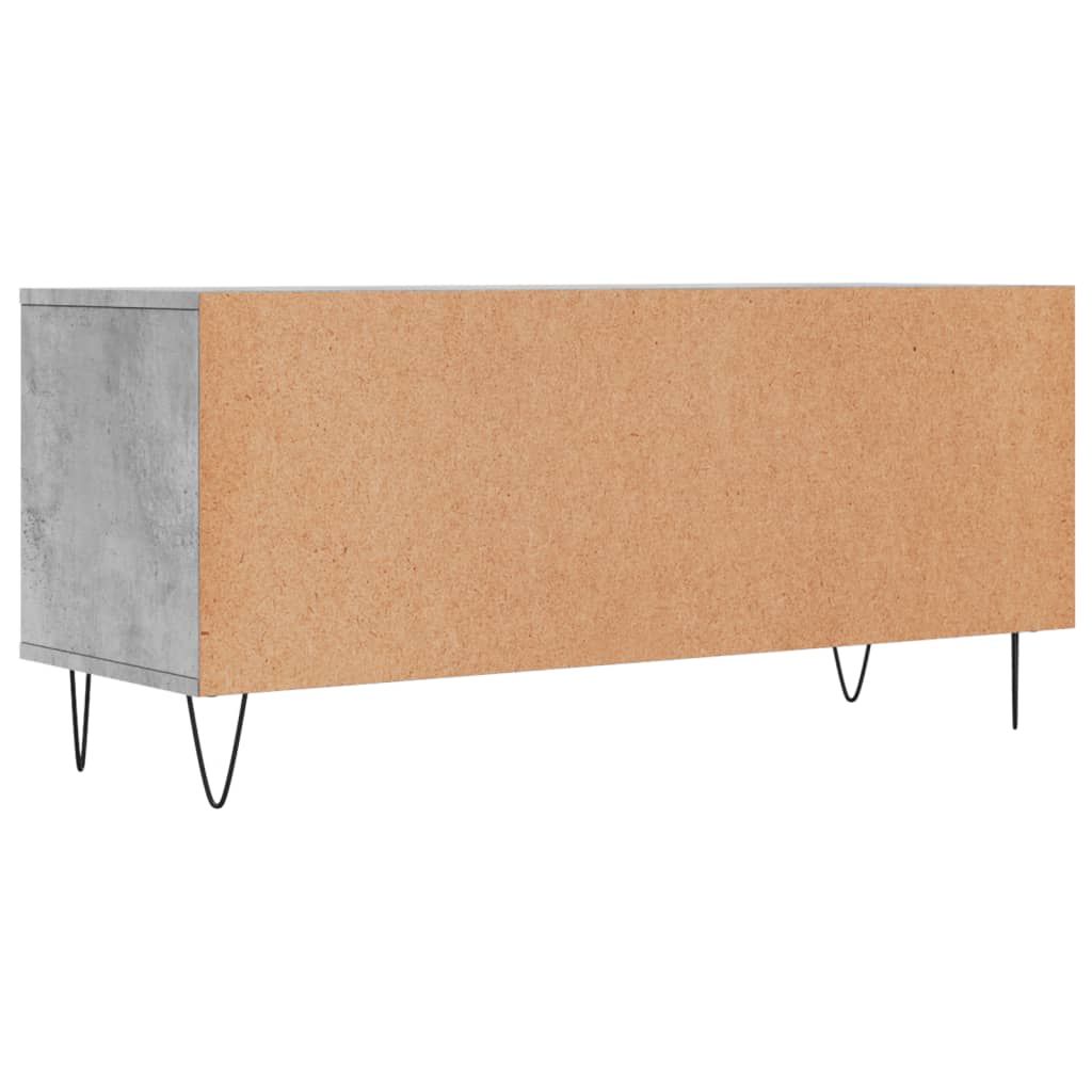 TV Cabinet Concrete Grey 100x34.5x44.5 cm Engineered Wood