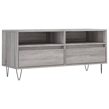 TV Cabinet Grey Sonoma 100x34.5x44.5 cm Engineered Wood