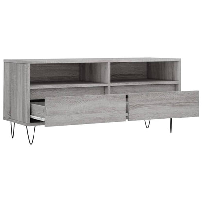 TV Cabinet Grey Sonoma 100x34.5x44.5 cm Engineered Wood