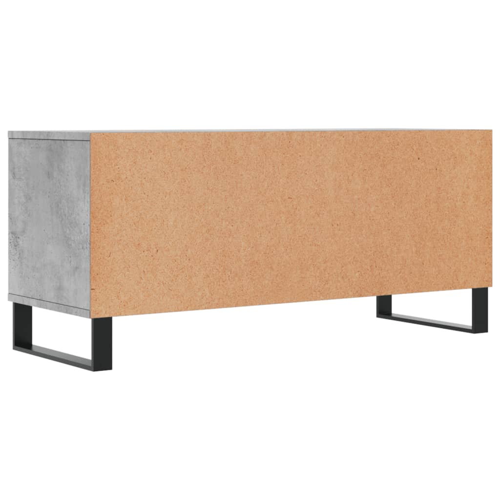 TV Cabinet Concrete Grey 100x34.5x44.5 cm Engineered Wood